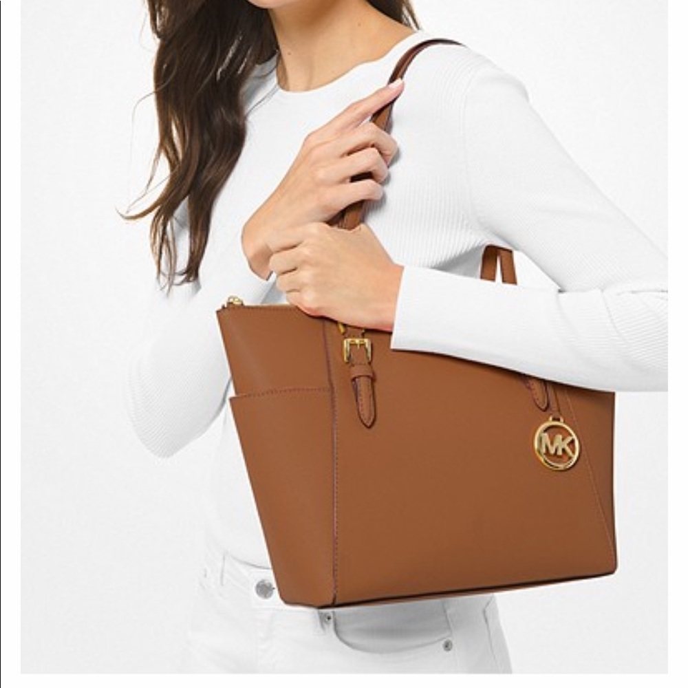 NEW Michael Kors brown leather tote bag NWT